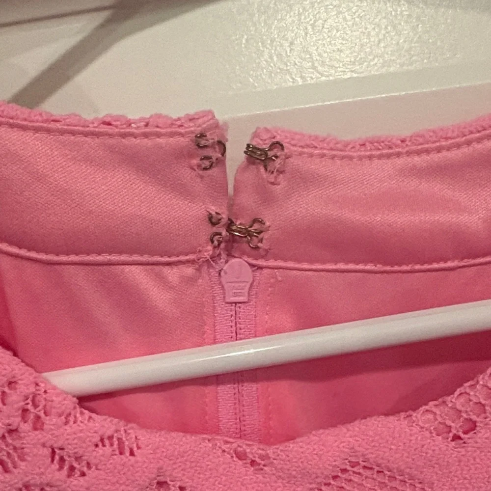 Lilly Pulitzer Pink Lace Halter Tank - Picture 3 of 4